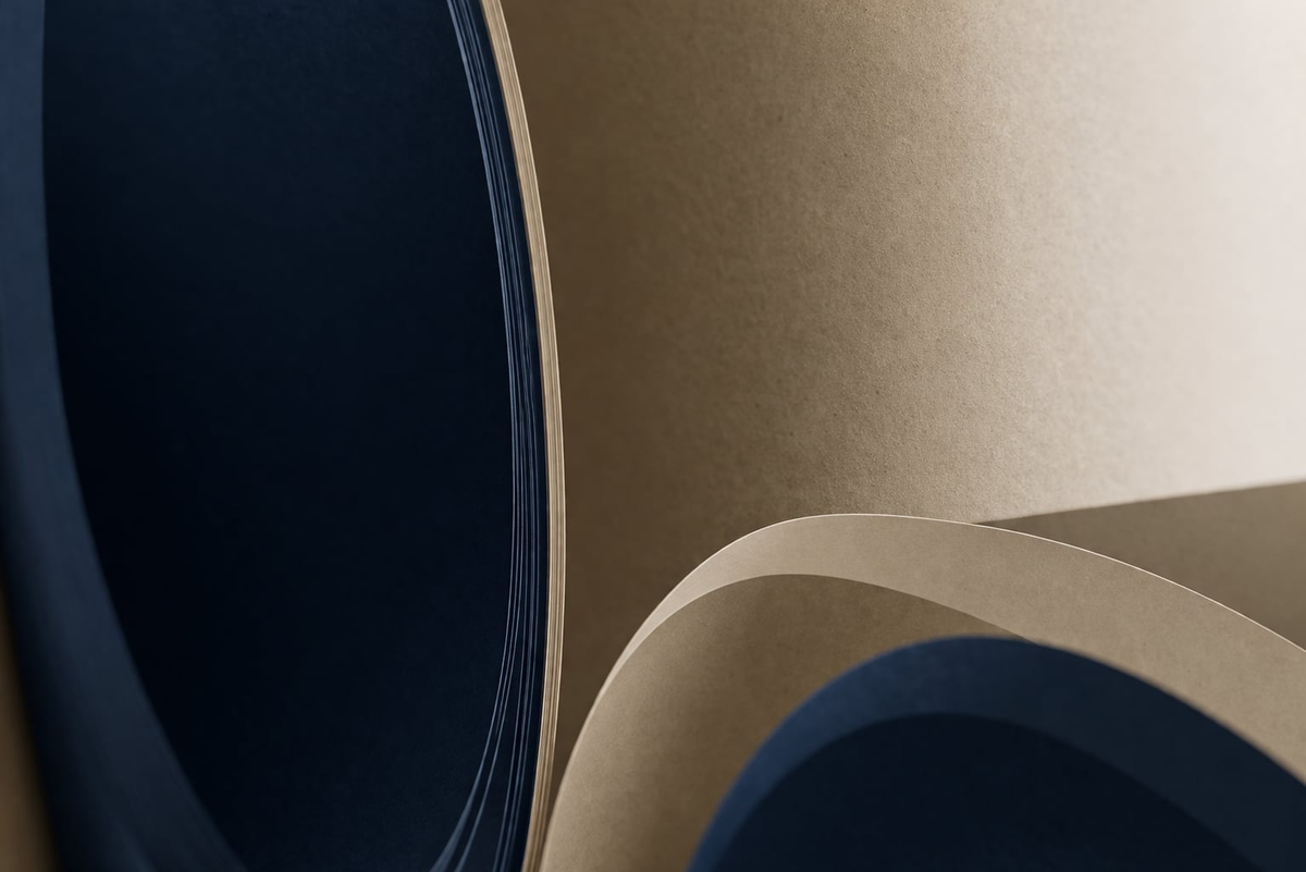 Abstract soft paper-curve texture used as a decorative background